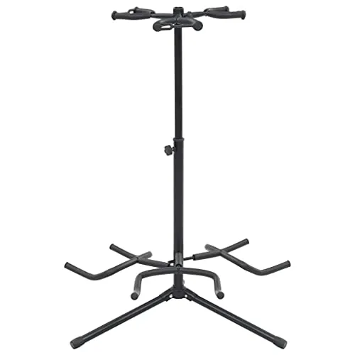 Gitarrenständer Universal Schwarz Stahl für 3 Gitarren - Fahrradständer & Aufbewahrung – Robuster Gitarrenständer aus Stahl für bis zu 3 Gitarren, ideal für Musiker und Bands, um Instrumente sicher und stilvoll zu präsentieren.
