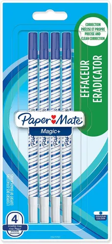 Paper Mate Magic Plus Eradicator Stift Und Radierer Doppel Spitze 4 Packung