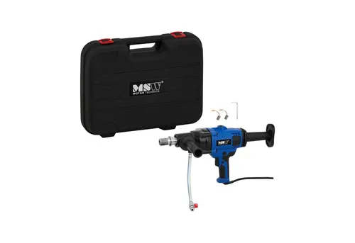 MSW Kernbohrmaschine DDM150 - 2000 W, 150 mm Durchmesser - Bohrmaschine für präzise Kernbohrungen bis 150 mm, leistungsstarker 2000 W Motor mit integrierter Fehlerstrom-Schutzschaltung für maximale Sicherheit auf der Baustelle.
