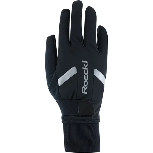 Roeckl Ravensburg 3 Handschuhe - Größe 9.5, Schwarz - Winddichter Winterradhandschuh mit innovativer Eco.Sense Innenhand, bietet optimalen Grip bei jedem Wetter und hohen Tragekomfort.