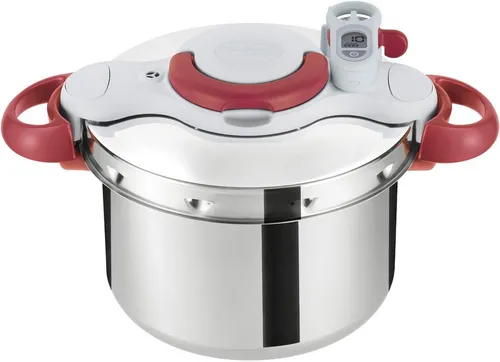 Tefal P46207 Clipso Minut' Perfect Schnellkochtopf - 6L Edelstahl Kochtopf mit Garkorb und Timer, für perfekte Garstufen und gleichmäßige Hitzeverteilung. Ideal für alle Herdarten, inklusive Induktion.