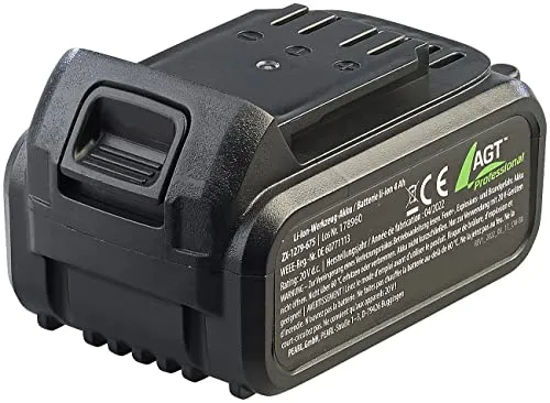 AGT Professional Accu: Li-Ion-Werkzeug-Akku AW-18.pak, 4.000 mAh / 20 Volt (für Akku-Werkzeuge, Gartenpflege, Schraubendreher)