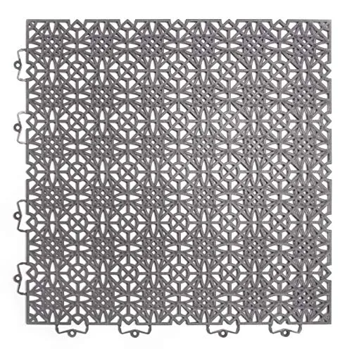 andiamo Terra Sol Terassenfliesen - Wetterfeste Kunststoffplatten für Balkon und Terrasse - Holzfliesen aus strapazierfähigem, wetterfestem Material, ideal für Außenbereiche. Einfach zu verlegen dank Klicksystem und pflegeleicht für langfristige Nutzung.