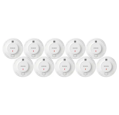 X-SENSE ZASXS00156WEU Rauchmelder - Batteriebetriebener Rauchmelder mit 10-Jahres-Batterie für zuverlässige Sicherheit. Kompakte Maße von 122 mm Durchmesser und 45 mm Höhe, ideal für jeden Wohnraum.