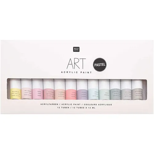 ART Künstler Acrylfarben-Set Pastell 12x12ml