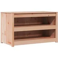 vidaXL Küchenschrank Braun aus Massivholz Kiefer - Küche Hochschränke: Robuster Küchenschrank aus massivem Kiefernholz, ideal für platzsparenden Stauraum mit elegantem, modernem Design.