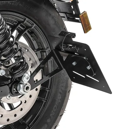Kennzeichenhalter seitlich M für Harley Davidson Sportster 04-20 schwarz