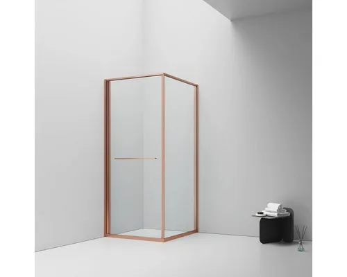 Belvit Duschkabine 90 x 90 cm mit Schiebetür - Platzsparende Schiebetür öffnet nach innen und eignet sich perfekt für kleine Badezimmer. 6 mm ESG Sicherheitsglas mit Anti Kalk Beschichtung sorgt für klare Sicht und einfache Reinigung. Flexibel montierbar für optimale Anpassung.