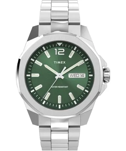 Timex TW2W13900 Herren & Damen Uhr - Armbanduhr mit analoger Anzeige, Edelstahlarmband und 50m Wasserdichtigkeit – ideal für sportliche Aktivitäten und den Alltag.