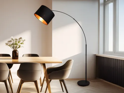 Reality Leuchten Stehlampe Bolivia - Elegante Stehleuchte schwarz-gold - Stehleuchte für Indoor mit Fußschalter, Höhe 171 cm, bietet warmweißes und kaltweißes Licht, ideal für stimmungsvolle Beleuchtung im Wohnbereich.