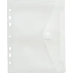 FolderSys Sichttasche A5, hoch, farblos matt transparent, mit Klettverschluss, 225 x 190 x 0,2 mm (HxBxT)