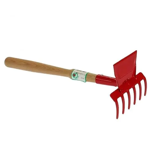 Polar 4532 Friedhofsgerät 11,5 cm inkl. Stiel Rechen und Hacke in einem Gerät