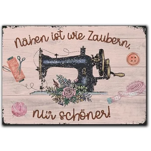 LANOLU Kühlschrankmagnete lustig- Nähen von LANOLU