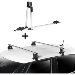 1x VDP Fahrradträger ALU Premium + Dachträger VDP EVO ALU kompatibel mit für VW Golf V (1K) 5 Türer 2003-2008