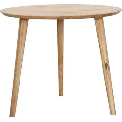 Esstisch Massivholztisch MATTI - Runde Wildeiche 90 x 90 cm - Esstisch in rund 90 x 90 cm aus massivem Wildeichenholz, einzigartiges Naturprodukt mit individueller Maserung und optimaler Platznutzung durch runde Form.
