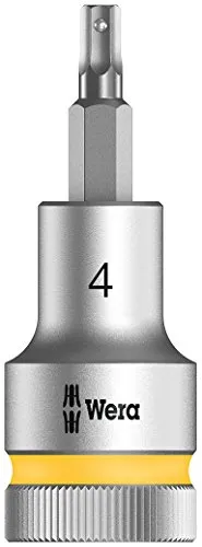 Wera 8740 C HF Zyklop Bit-Nuss 1/2 Zoll Antrieb mit Haltefunktion, 4.0 x 60 mm, 05003820001