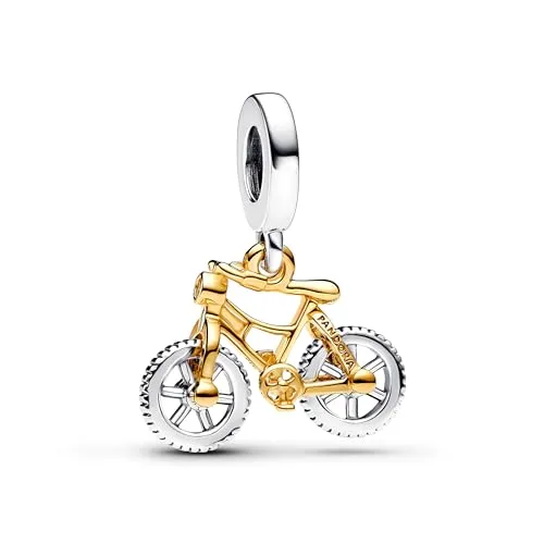 PANDORA Moments Bicolor Fahrrad Charm-Anhänger in gold von Pandora