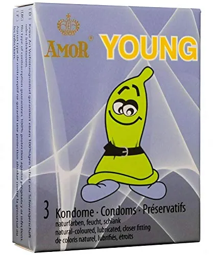 Amor Junge Kondome, 3-teilig