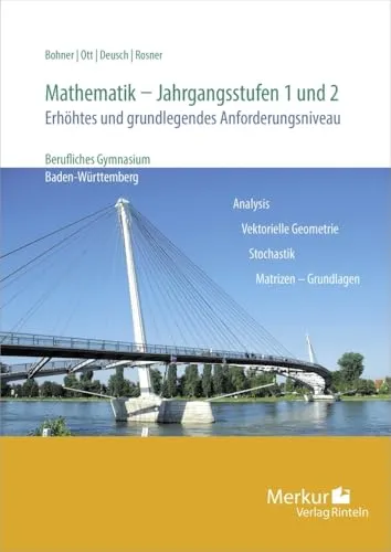 Mathematik - Jahrgangsstufen 1 und 2: Erhöhtes und grundlegendes Anforderungsniveau - Hörbuch für Mathematik in beruflichen Gymnasien, ideal zur Vorbereitung auf Prüfungen mit erhöhtem Anforderungsniveau.