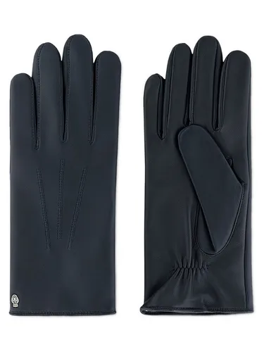 Roeckl Herren Klassiker Wolle Handschuhe, Schwarz (Classic Navy 559), 10 - Luxuriöse Handschuhe aus feinstem Haarschaf Nappaleder, ideal für stilbewusste Herren in der kalten Jahreszeit.