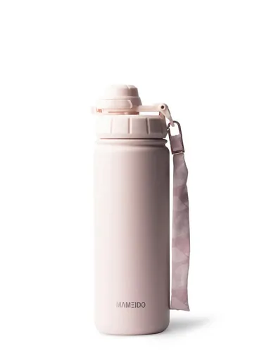MAMEIDO Thermoflasche mit 2-in-1 Deckel - Thermoflaschen in 500 ml, 700 ml & 1,2l, ideal für Büro und Sport mit integriertem Strohhalm für bequemen, hygienischen Genuss.