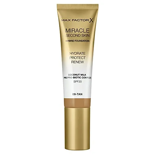 Max Factor Miracle Second Skin Foundation LSF 20 - Farbe 09 Tan, 30 ml
