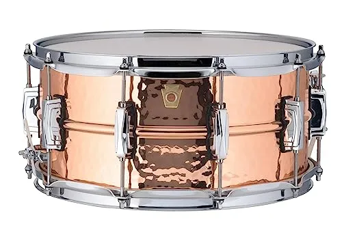 Ludwig Kupfer Phonic, Snare Drum 35,6 x 16,5 cm. Kupfer-Finish mit Imperial Böckchen