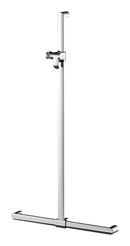 Elegance Duschhandlauf 31614010811 mit Brausestange - Brausestangen für Wandmontage, aus hochglanzverchromtem Metall, bis 130 kg belastbar und leicht zu reinigen – ideal für stilvolle Badezimmer.