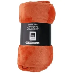 Arti Casa Fleecedecke 150 x 200 cm - Orange in orange von Arti Casa