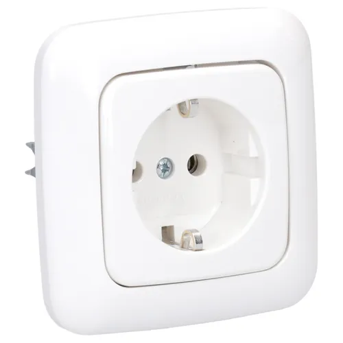 Busch Jaeger Set SCHUKO Steckdose 20 EUC-214 mit Rahmen Reflex SI Alpinweiß