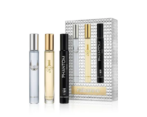Paco Rabanne Duft-Set Sada Miniatur - Miniatur Parfümset mit 3 x 10 ml von Paco Rabanne, ideal für unterwegs. Erleben Sie die Vielfalt ikonischer Düfte für jeden Anlass – perfekt für den Alltag oder als Geschenk.