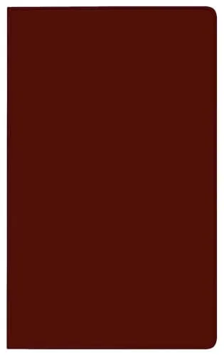 Taschenkalender Pluto geheftet PVC burgund 2026: Terminplaner mit Monatskalendarium und Uhrzeit. Dünner Buchkalender - wiederverwendbar. 1 Monat 2 Seiten. 8,7 x 15,3 cm