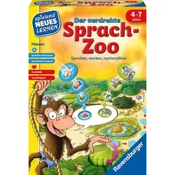 Ravensburger Lernspiel Der verdrehte Sprach-Zoo - Gesellschaftsspiel zur Sprachförderung für 2-4 Spieler ab 4 Jahren. Fördert Kreativität und Zuhören durch spannendes Geschichtenerzählen.