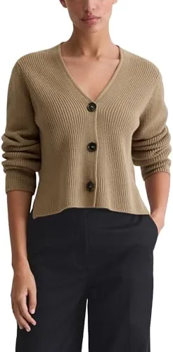 Marc O'Polo Cardigan für Damen - Elegante Strickjacke von Marc O'Polo mit tiefem V-Ausschnitt. Bequemer, warmer Strickstoff ideal für lässige und schicke Outfits. Vielseitig kombinierbar für jeden Anlass.