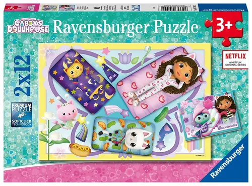 Ravensburger Gabby's Dollhouse Kinderpuzzle 2x12 pcs - Neu