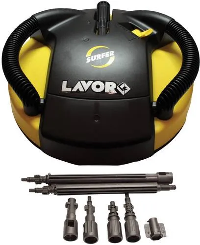 Lavor SURFER Sandstrahl-Kit 6.008.0151 - Hochdruckreiniger-Zubehörset, ideal zur effizienten Bodenreinigung mit Bajonett-Stecksystem für kompatible Lavor Hochdruckreiniger.