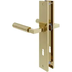 MS Beschläge Messing Optik Langschildgarnitur Lübeck von MS Beschläge