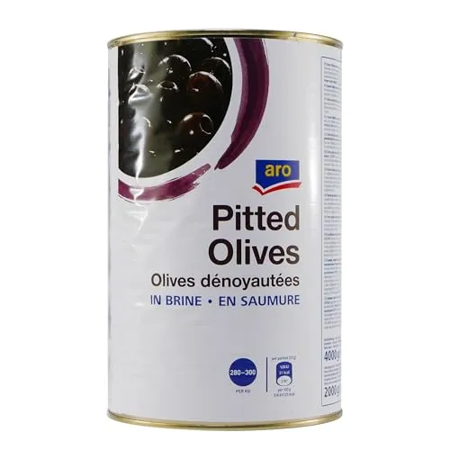 aro Pitted Schwarze Oliven ohne Stein 4,0KG