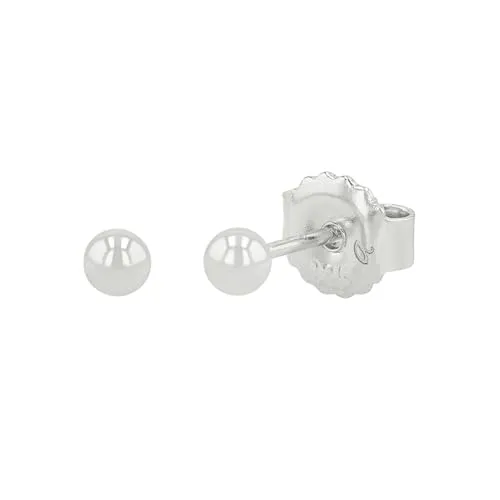 NOELANI Ohrstecker 925 Sterling Silber Damen Ohrschmuck, 0,3 cm, Silber, Kommt in Schmuck Geschenk Box, 2038782
