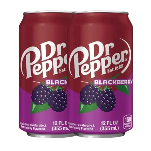 Produktbild Dr. Pepper Blackberry 2er-Pack (2 × 355ml Dose) – US-Version – inkl. Pfand