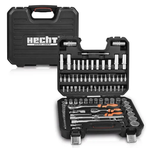 HECHT 2094 Ratschenkoffer 94-teilig aus Chrom Vanadium Stahl