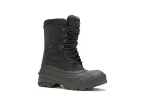 Kamik Herren Nation Plus Schneestiefel, Schwarz (Black BLK), 42 EU - Herren-Stiefel mit wasserabweisendem Spaltleder, herausnehmbarem Innenschuh und nachhaltiger Heat-MX Isolation für optimale Wärme und Komfort bei winterlichen Bedingungen.