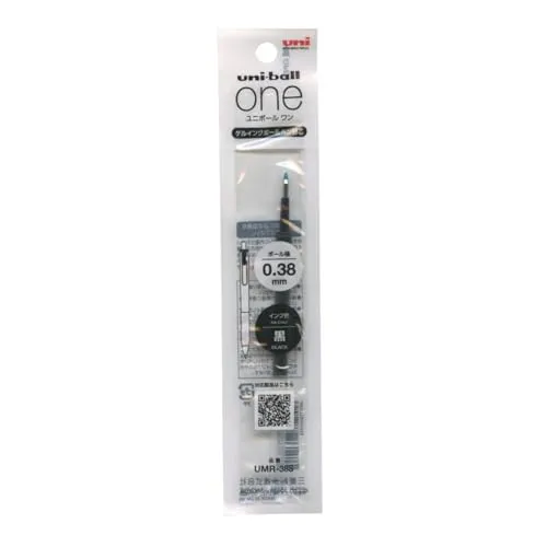 Mitsubishi Pencil Uni-Ball One Ersatzmine, 0,38 mm, Schwarz, UMR-38S