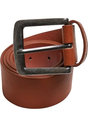 Urban Classics Unisex Leather Imitation Belt cognacbrown, L