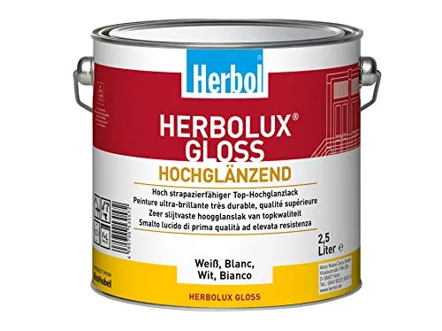Herbol Herbolux Gloss ZQ 2,500 L - Hochglänzender Lack für perfekte Oberflächen - Lacke, ideal für Innen- und Außenanwendungen mit hervorragender Deckkraft und Wetterbeständigkeit.