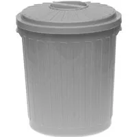 Mini-Mülleimer 7 l Silber - Praktischer Abfallbehälter - Haushaltszubehör mit 7 l Fassungsvermögen, multifunktional und geruchsneutral dank fest verschließendem Deckel, ideal für die schnelle Abfallentsorgung oder Aufbewahrung.