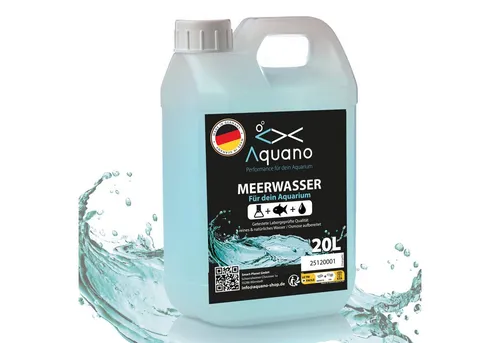 Aquano Aquariumpflege Aquano Premium Meerwasser 20L geprüft einsatzbereit für ein Aquarium