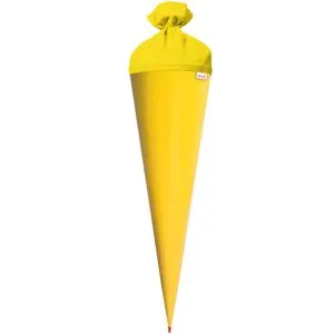 Roth Schultüte 667035, Rohling, gelb, für Mädchen und Jungen, rund, 70 cm