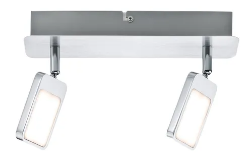 Paulmann LED Deckenleuchte Strahler Spot Mic Chrom 2 x 4,5W Deckenlampe warmweiß 3000K dreh- & schwenkbar