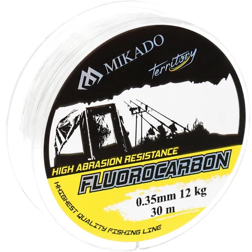 Angelschnur Fluorocarbon Carp Mikado Territory Schnur 0.35 mm 12 lbs 30 m